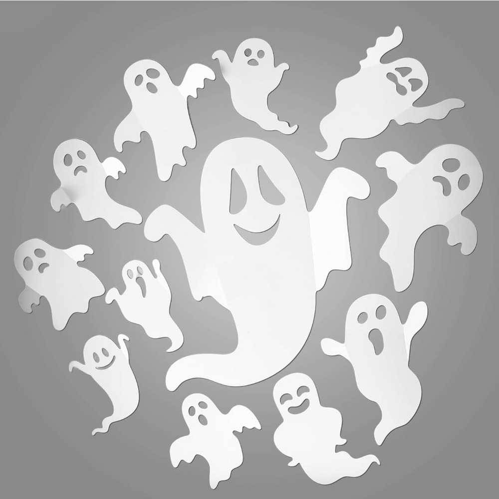 Halloween Ghost Window Clings Stickers Decorations Decals Party Decor